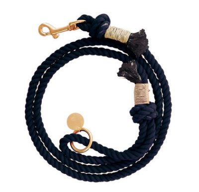 Navy Blue Boho Chic Style Leash - Glow Pups
