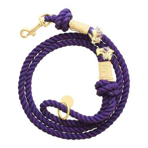 Purple Boho Chic Style Dog Leash - Glow Pups