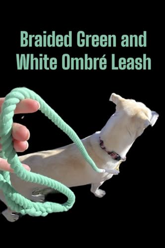 Green and White Tie Dye Dog Leash - Glow Pups