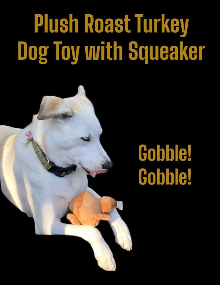 Thanksgiving Squeaky Plush Turkey Dog Toy - Glow Pups