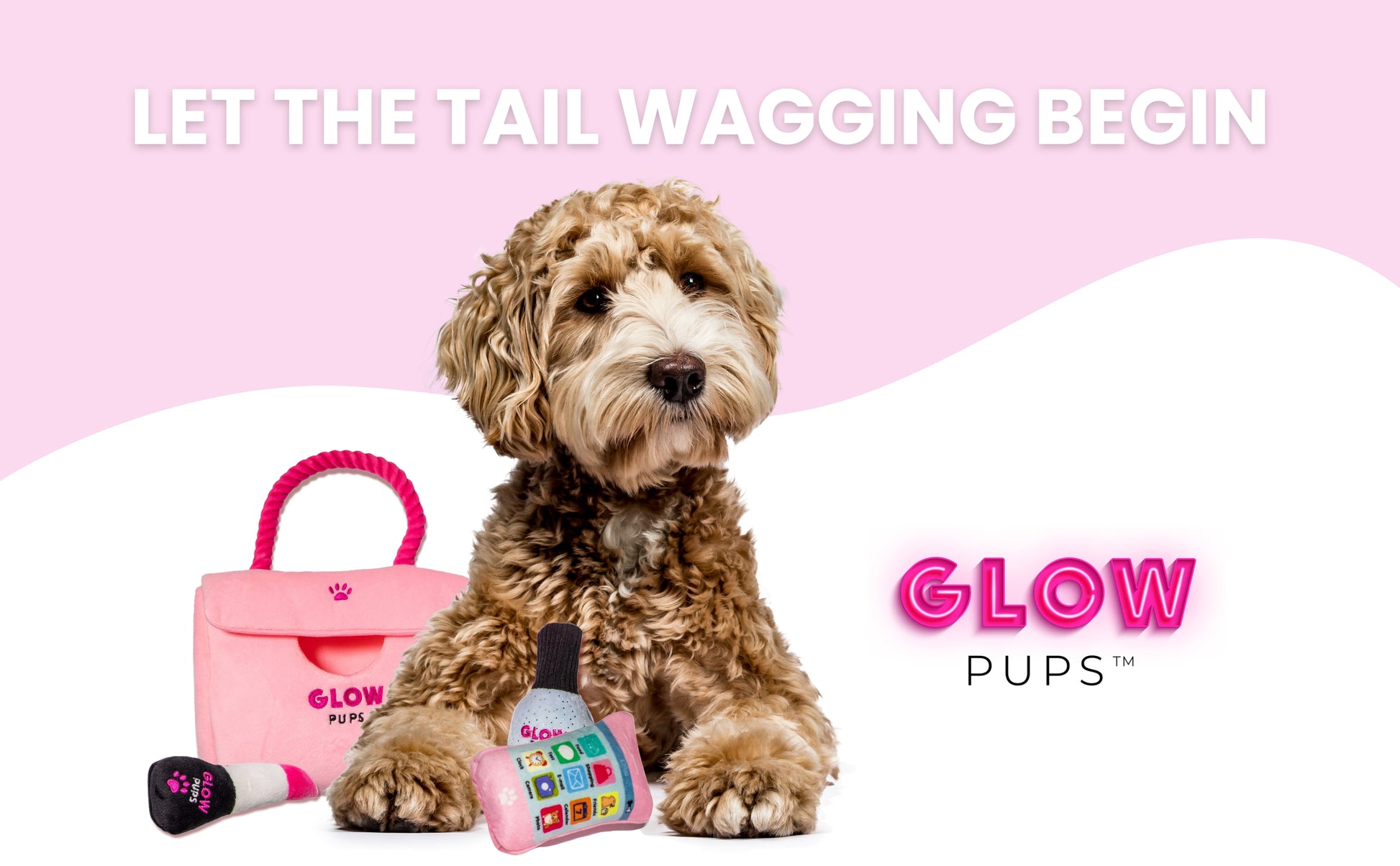 Plush Pink Hide-and-Seek Purse - Glow Pups
