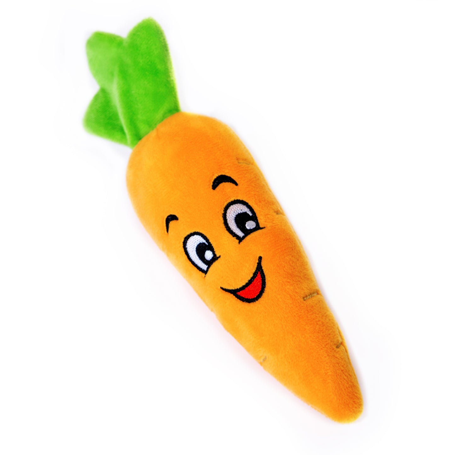 Squeaky Carrot Plush Dog Toy - Glow Pups