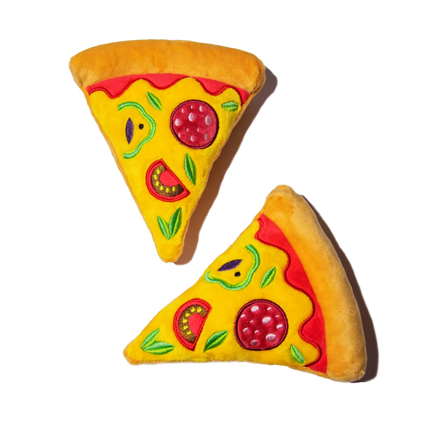 Squeaky Pizza Dog Toys - Glow Pups