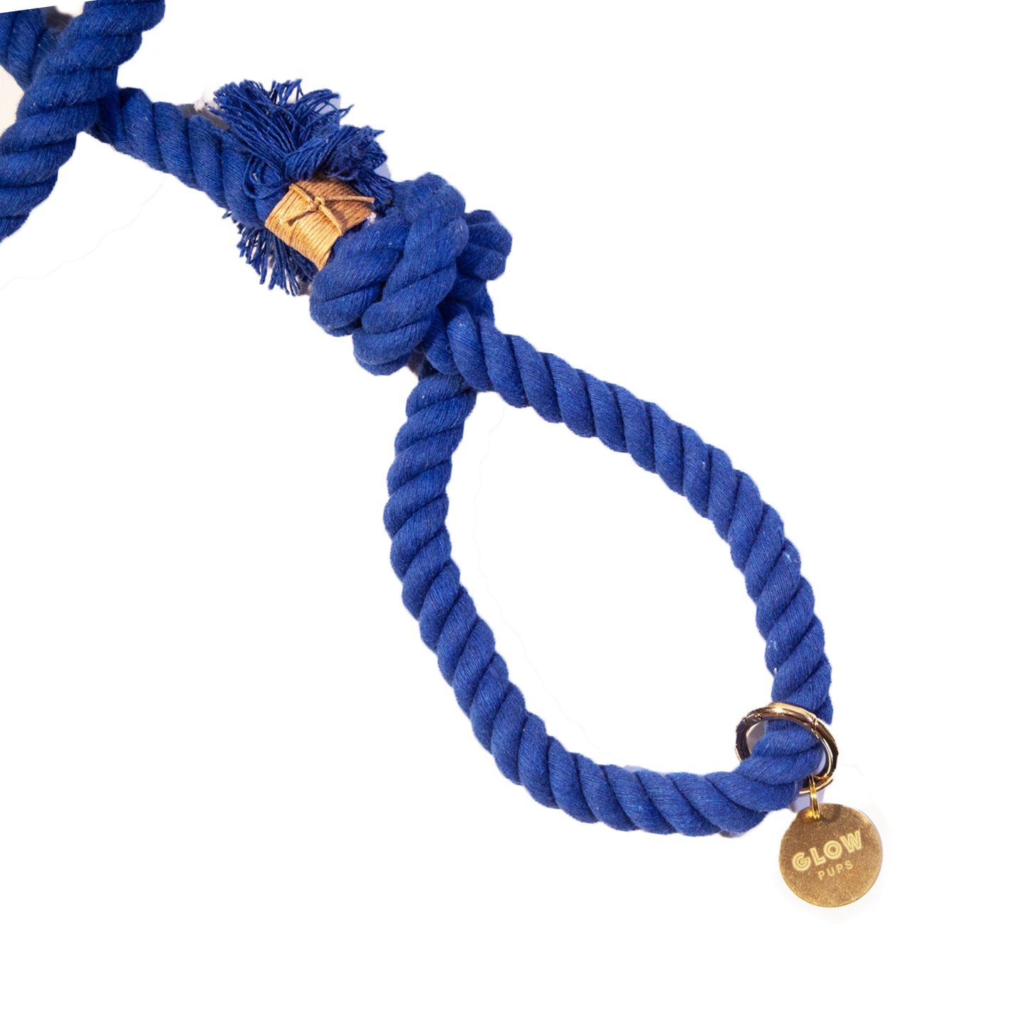 Blue Boho Chic Ombre Rope Leash - Glow Pups