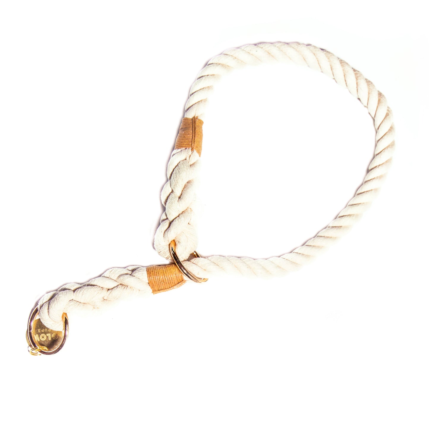 White Boho Chic Style Slip Collar - Glow Pups