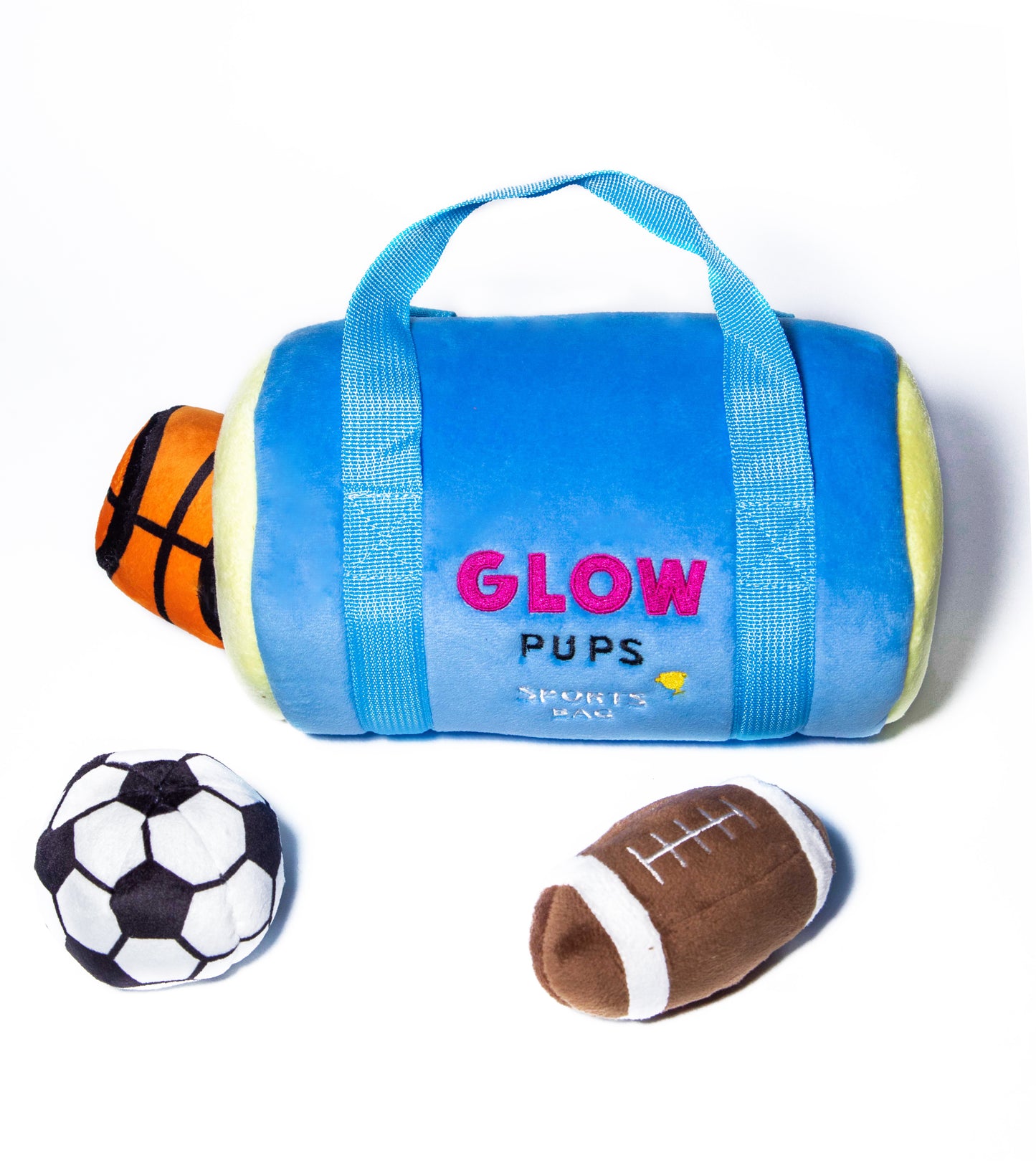 Sports Bag Hide & Seek Dog Toys - Glow Pups