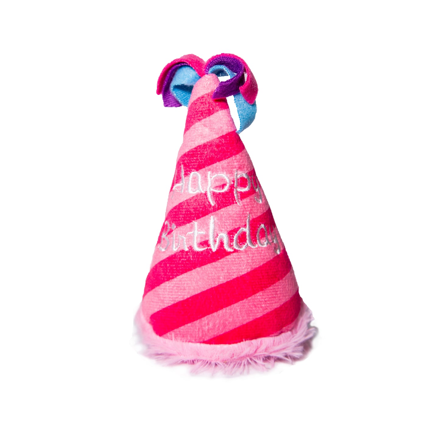 Pink Birthday Hat Dog Toy - Glow Pups