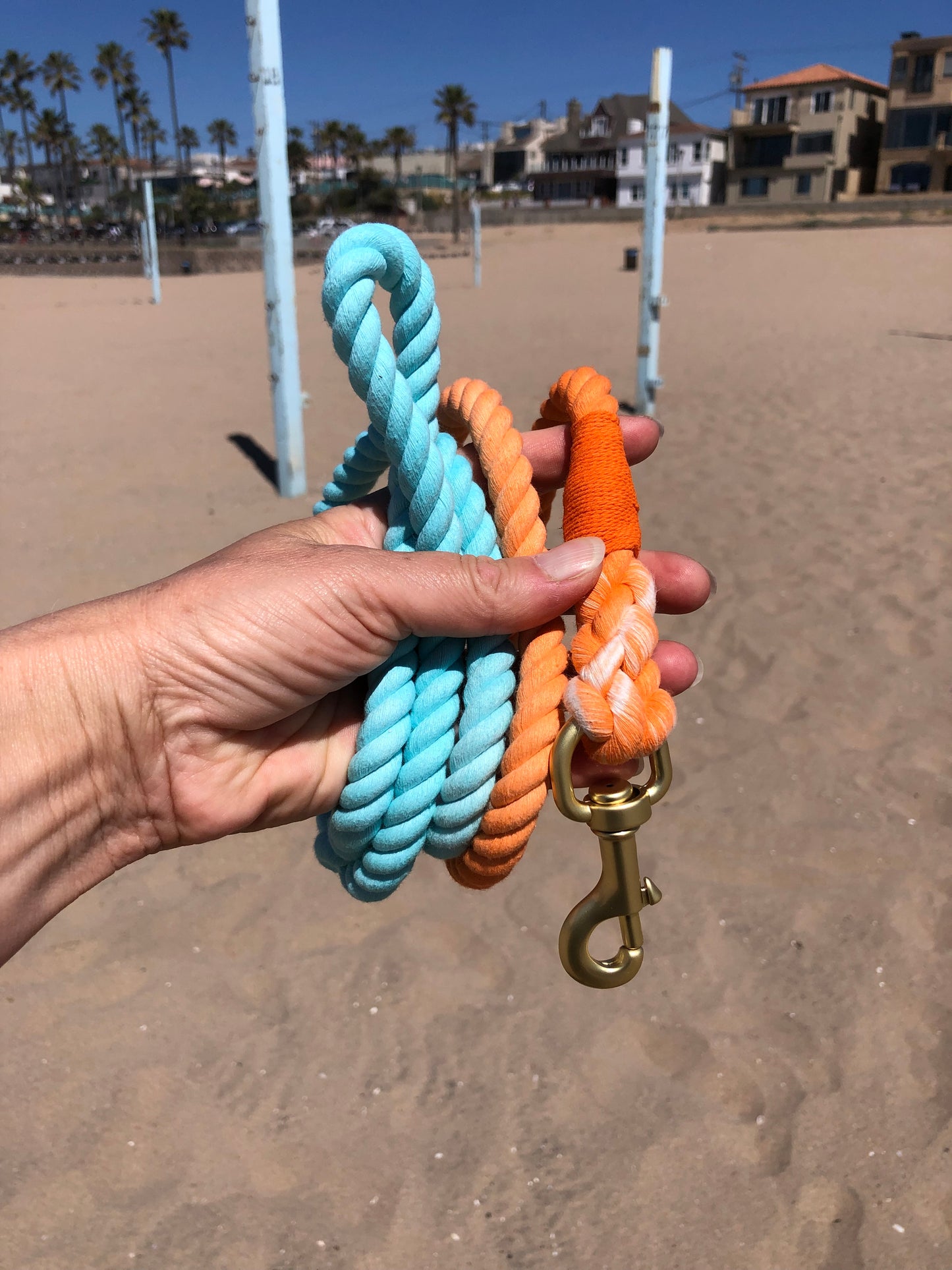 Sunset Wave Tie Dye Dog Leash - Glow Pups