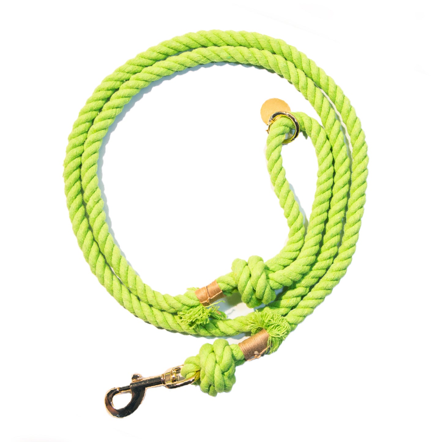 Lime Green Boho Chic Dog Leash - Glow Pups
