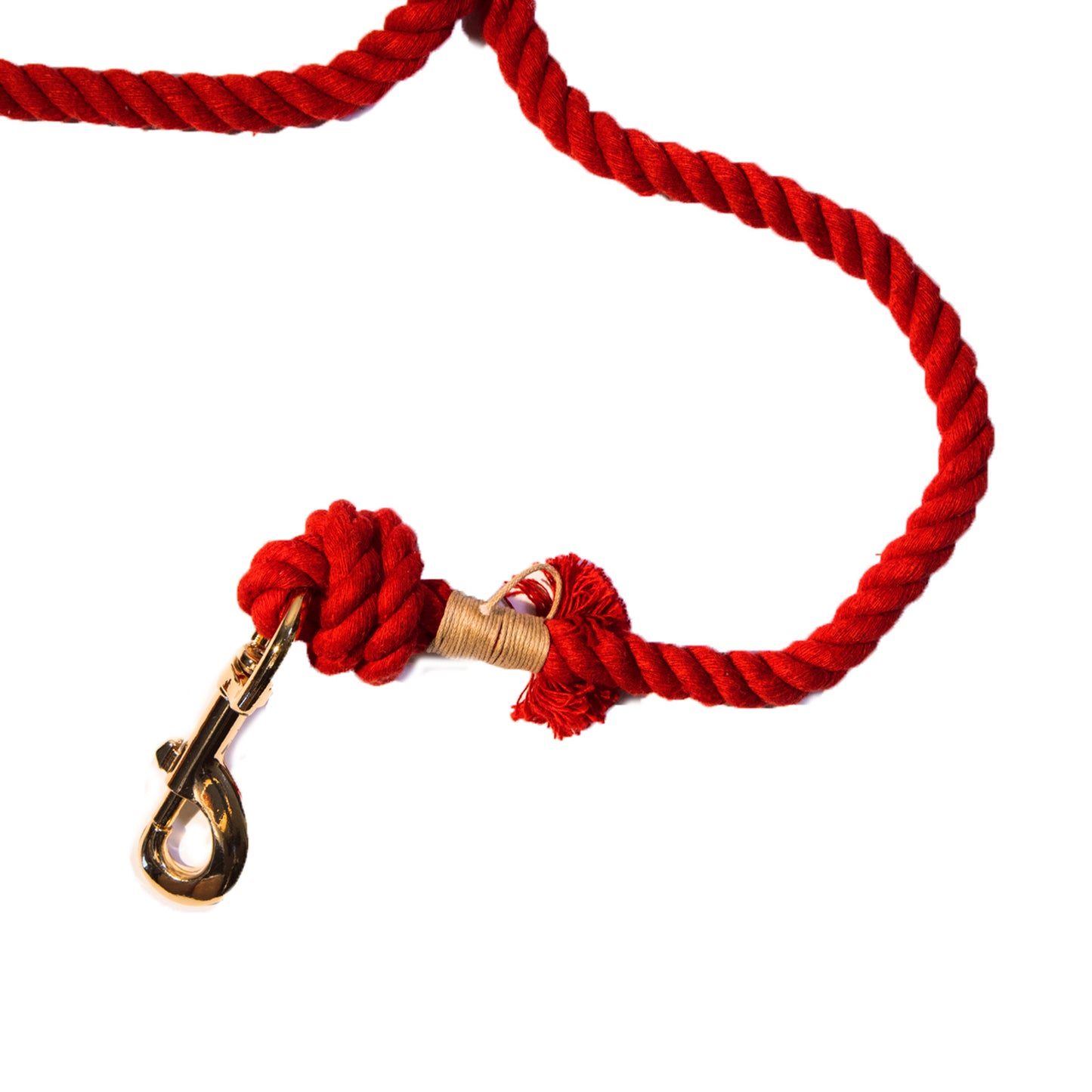 Red Boho Chic Style Dog Leash - Glow Pups