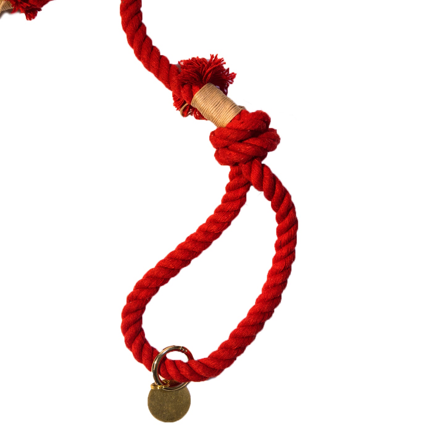 Red Boho Chic Style Dog Leash - Glow Pups
