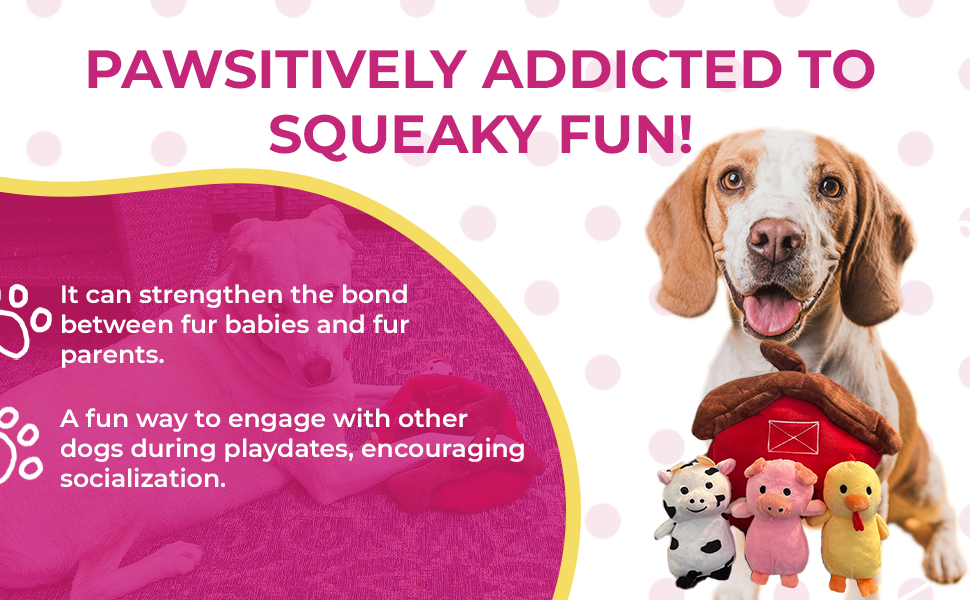 Hide & Seek Barnyard Adventure Dog Toy - Glow Pups