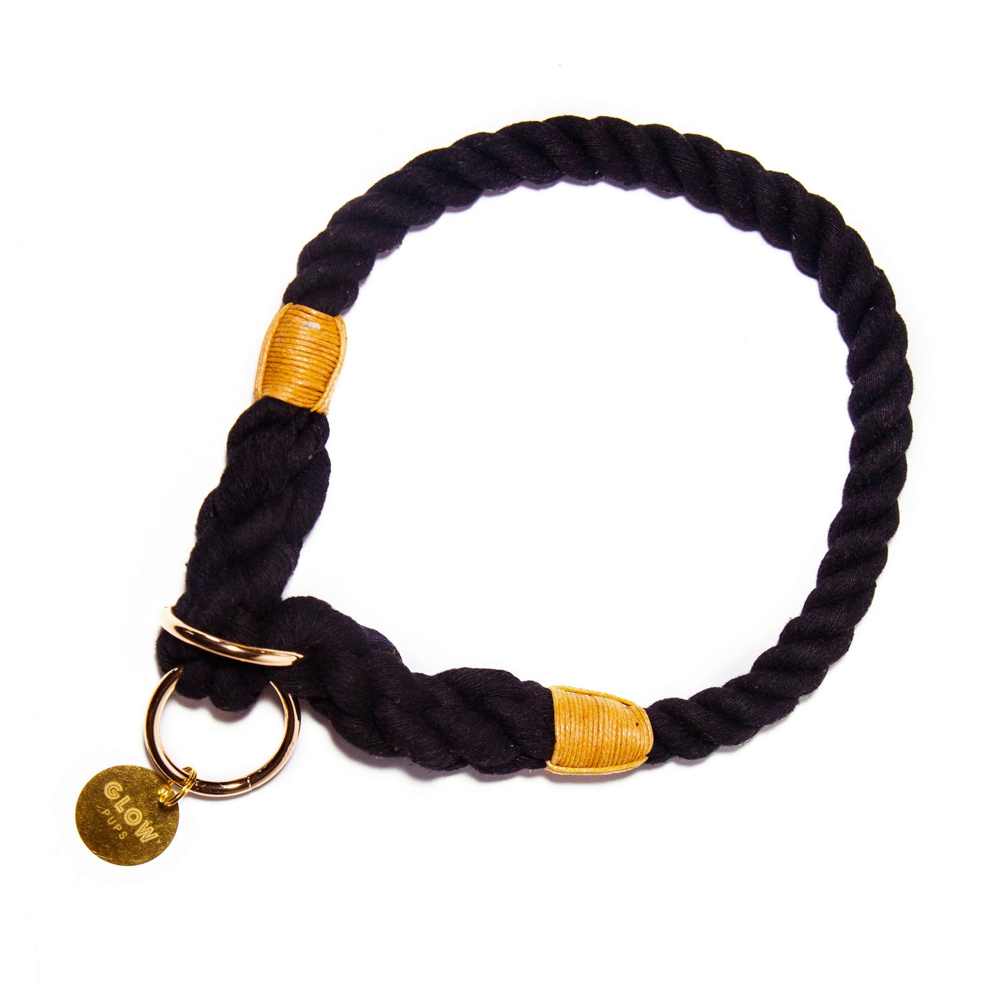 Black Boho Chic Style Slip Collar - Glow Pups