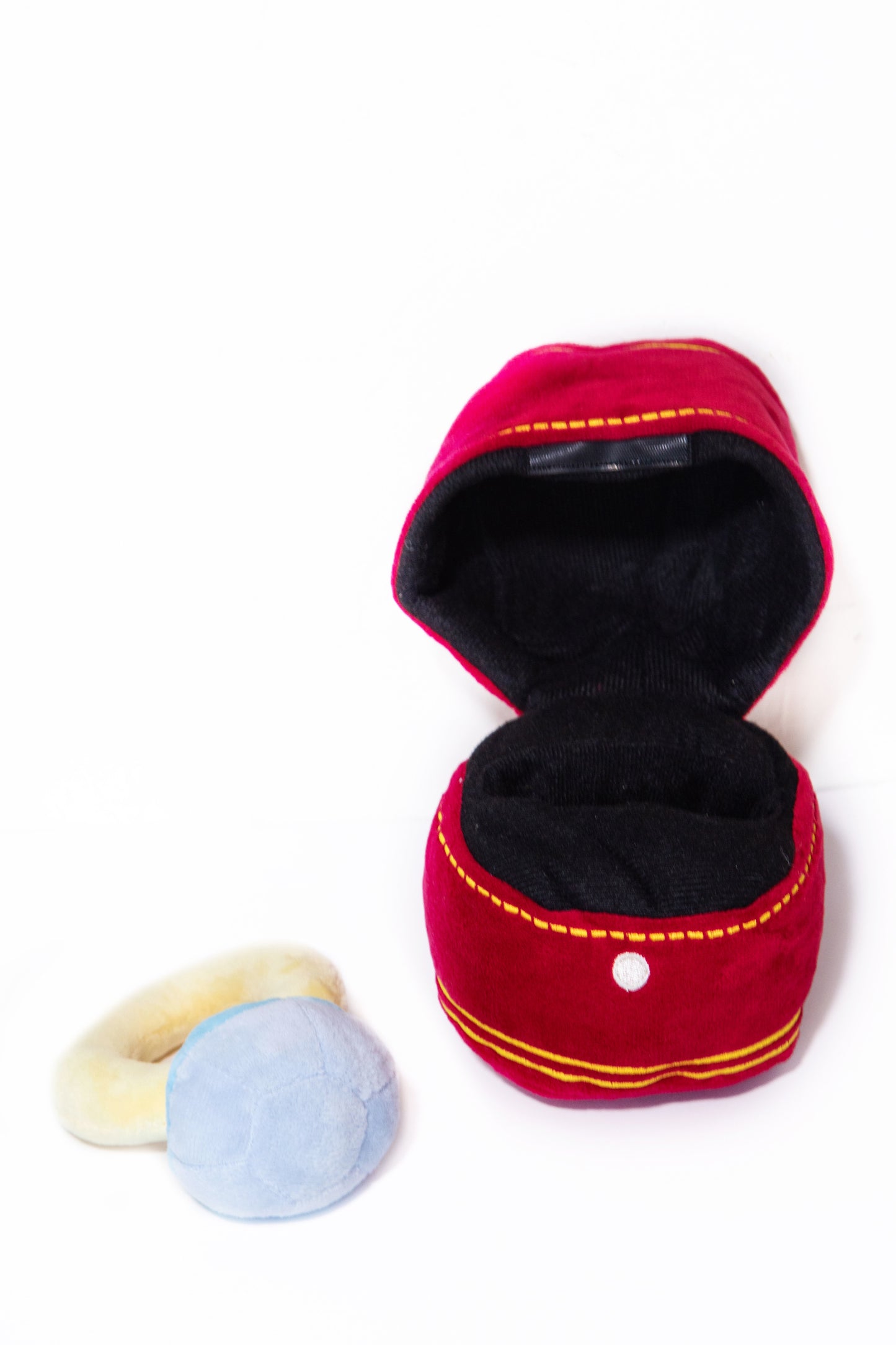 Squeaky Engagement Ring Dog Toy - Glow Pups