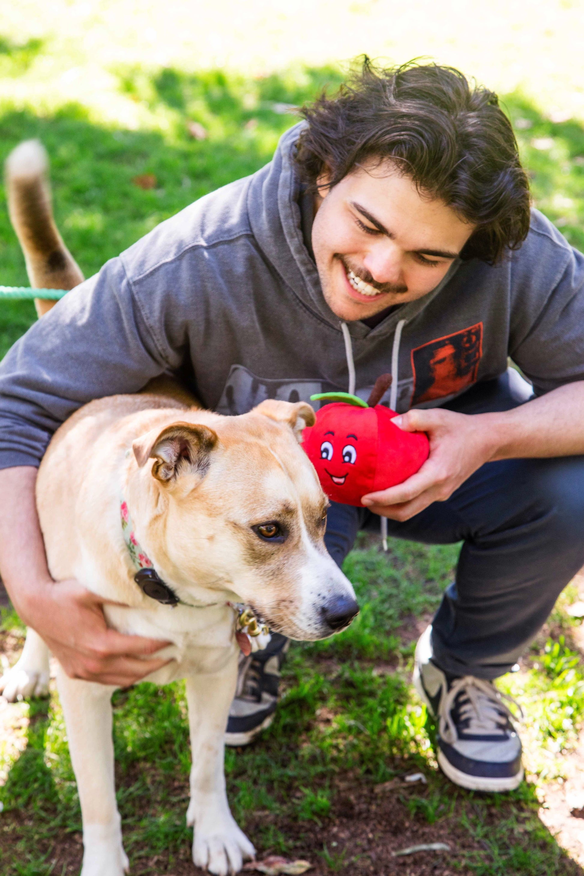Tomato Plush Dog Toy with Squeaker - Glow Pups