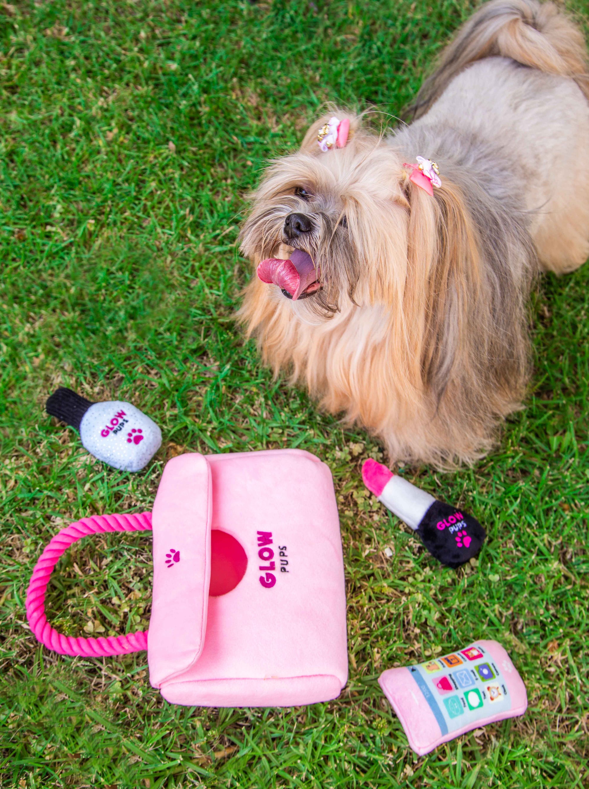 Plush Pink Hide-and-Seek Purse - Glow Pups