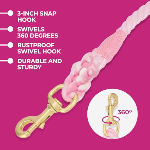 Pink and Blue Pastel Swirl Leash - Glow Pups