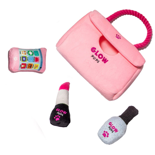 Plush Pink Hide-and-Seek Purse - Glow Pups