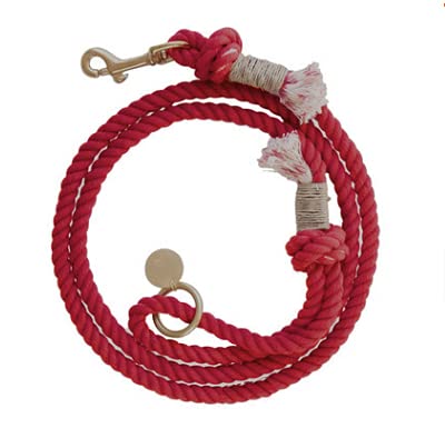 Red Boho Chic Style Dog Leash - Glow Pups