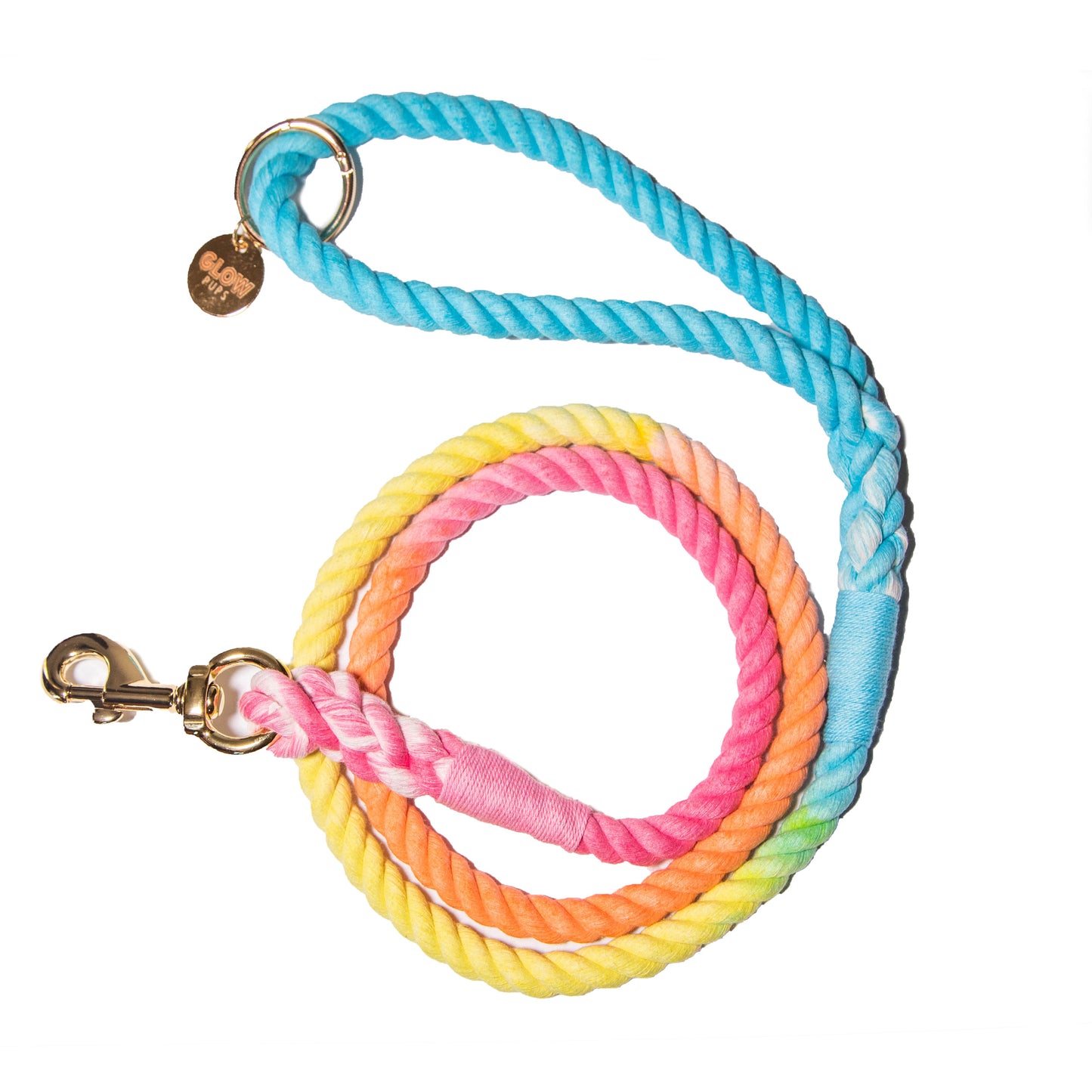 Rainbow Tie Dye Leash - Glow Pups