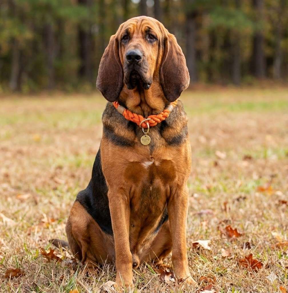 Orange Stylish Rope Slip Collar - Glow Pups
