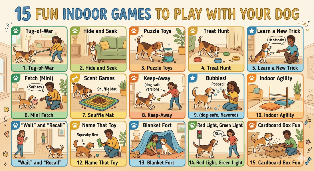 15 Fun Indoor Games to Play With Your Dog