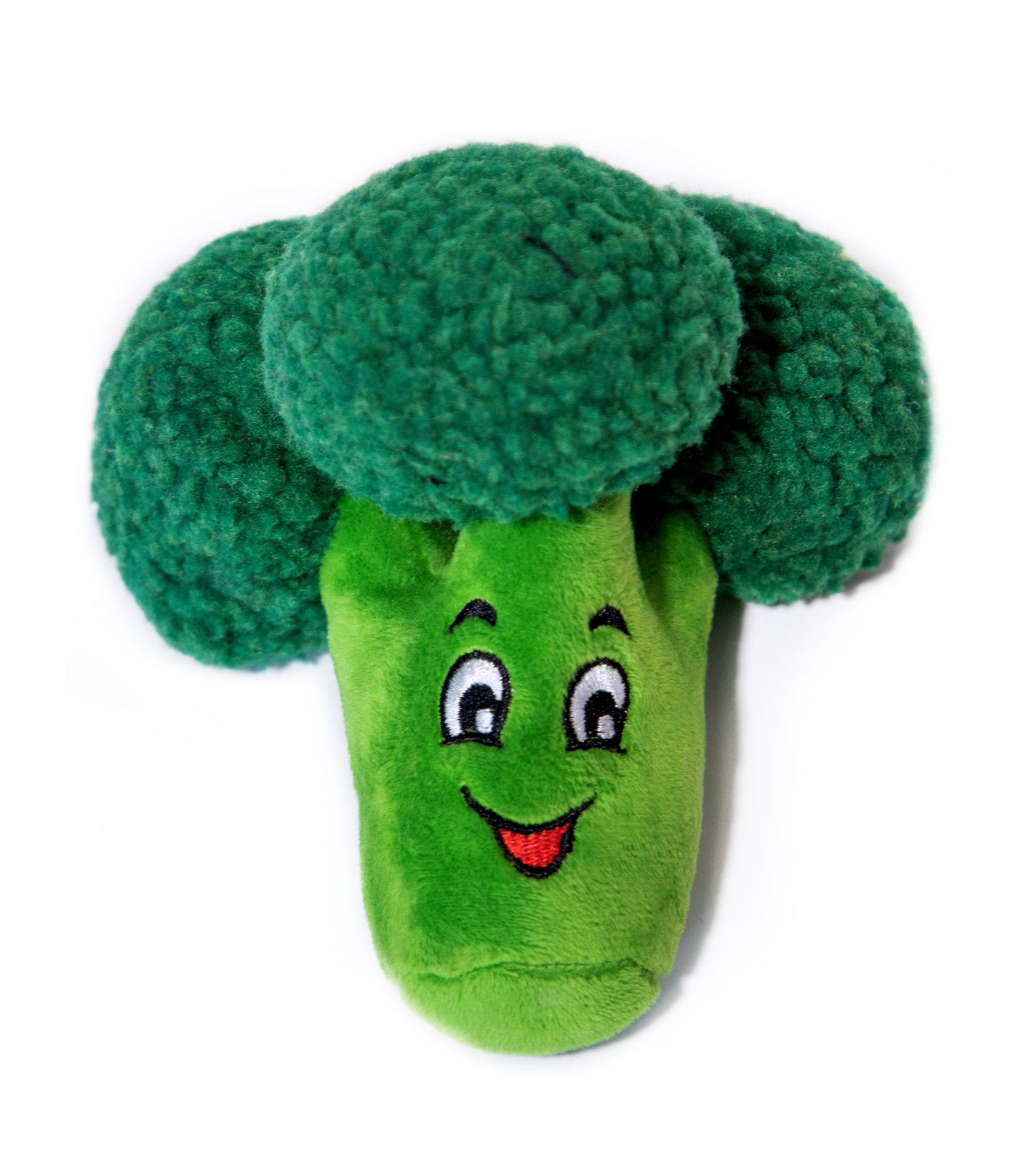 Squeaky Broccoli Plush Dog Toy