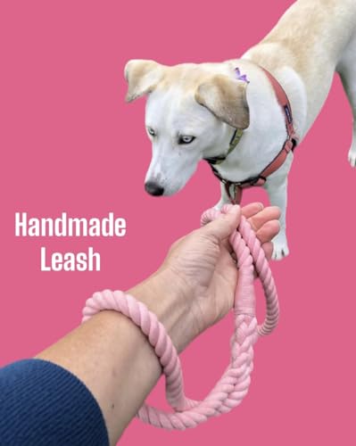 Pink and White Tie Dye Dog Leash