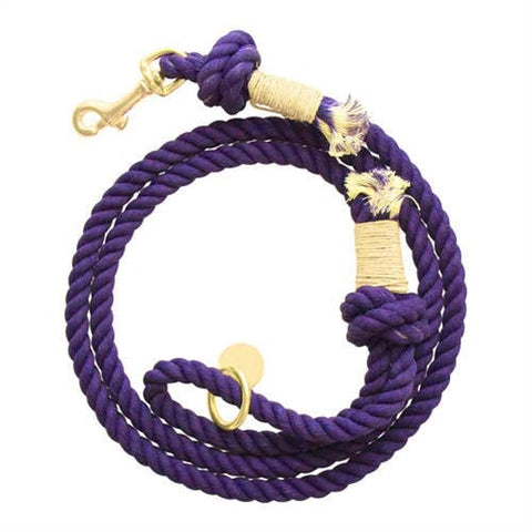Boho Chic Purple Ombre Rope Leash