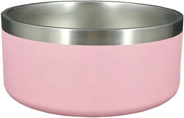 Light Pink Stainless Steel Vacuum Insulated Dog Bowl - 32oz and 64oz