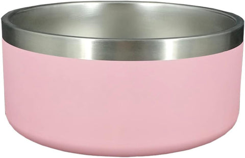 Light Pink Stainless Steel Vacuum Insulated Dog Bowl