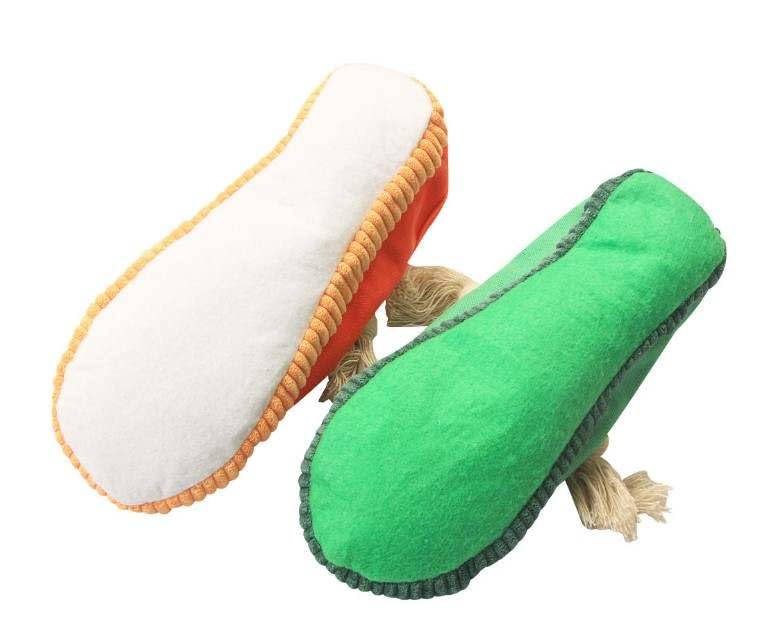 Squeaky Shoes with Lace Dog Toys