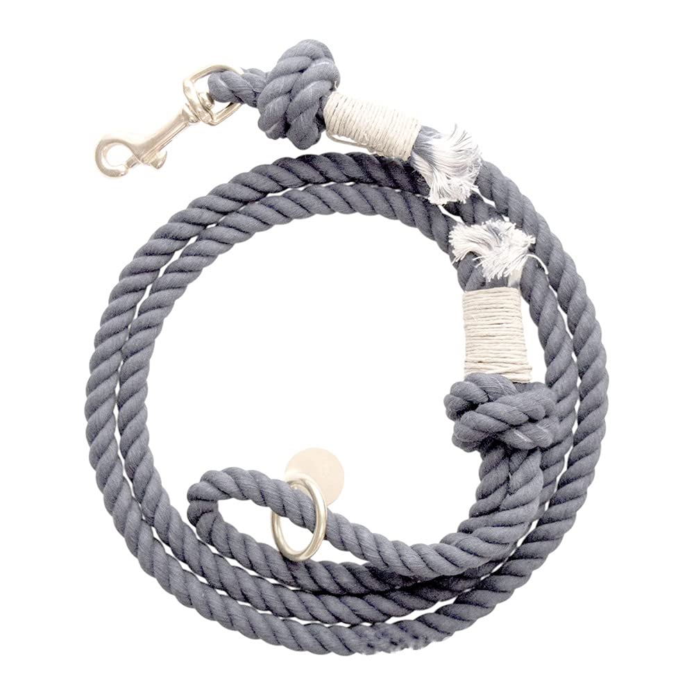 Grey Boho Chic Style Rope Leash