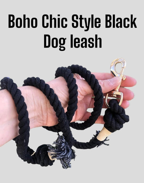 Chic Noir Rope Leash