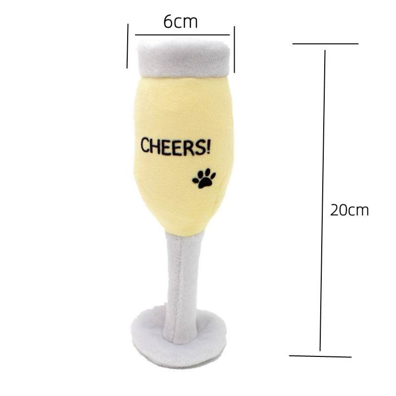 Squeaky Fun Alcohol Parody Dog Toys by Glow Pups