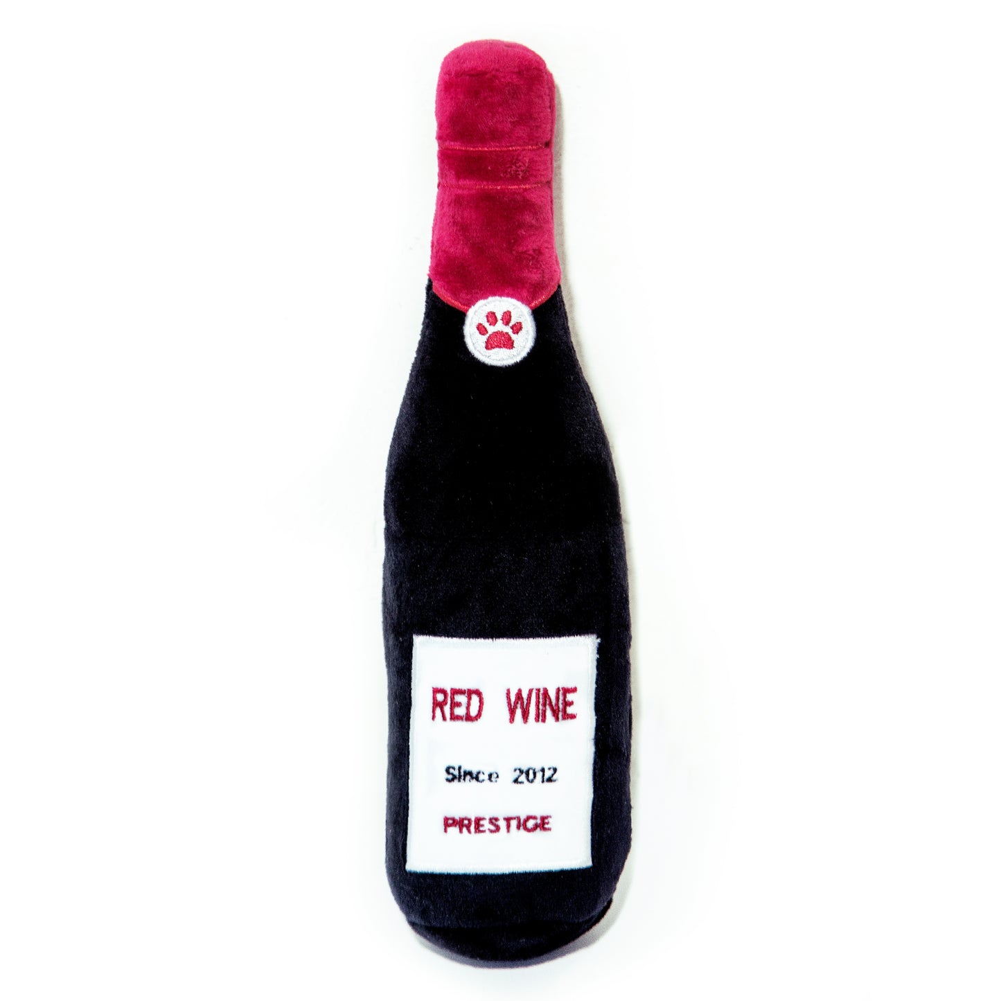 Pawty Pups Plush Red Wine Dog Toy with Squeaker 🍷 - Glow Pups