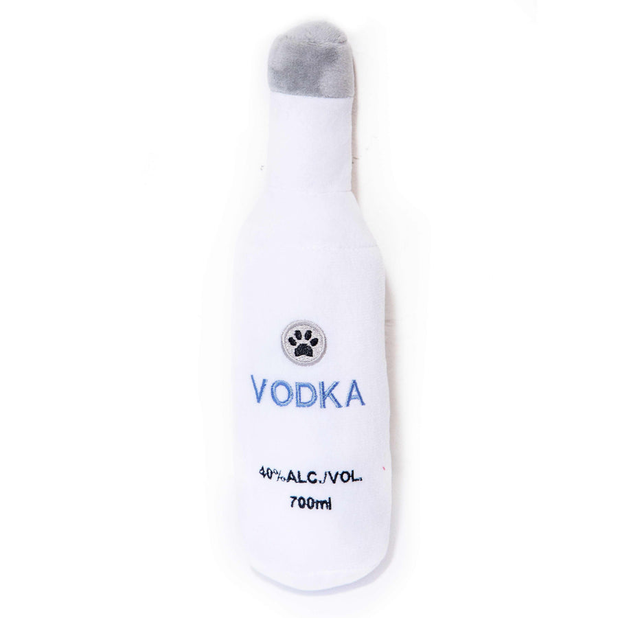 Squeaky Vodka Plush Dog Toy - Glow Pups by Glow Pups
