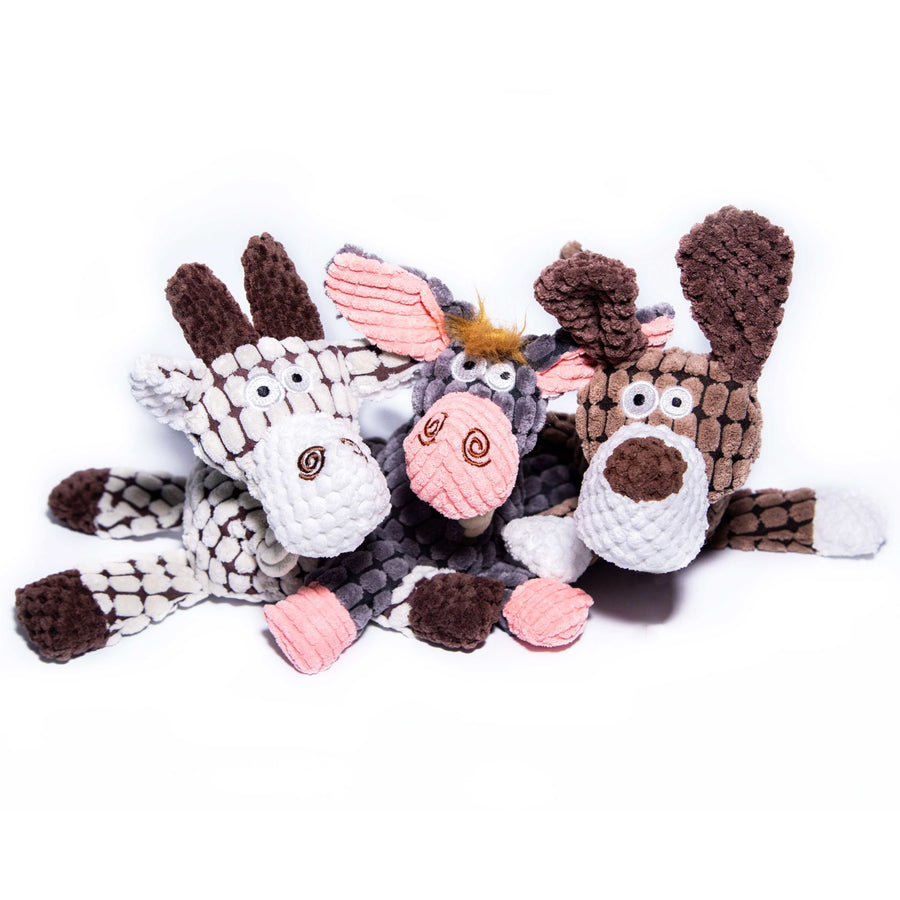 Farm Friends Dog Plush Toy 3 Pack - Donkey, Cow & Dog - Glow Pups by Glow Pups