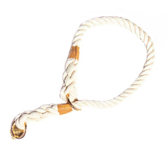 Coastal Chic Cotton Rope Collar - Glow Pups