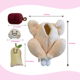 Squeaky Stuffed Chicken Dog Toy - Glow Pups by Glow Pups