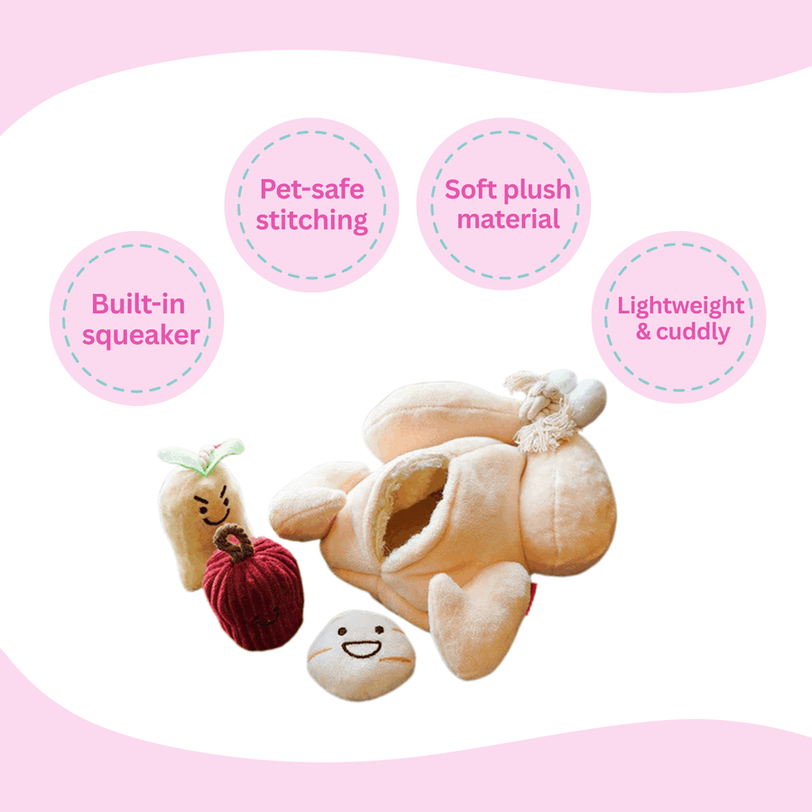 Squeaky Stuffed Chicken Dog Toy - Glow Pups by Glow Pups