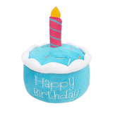 Blue Birthday Cake Plush Dog Toy - Glow Pups by Glow Pups