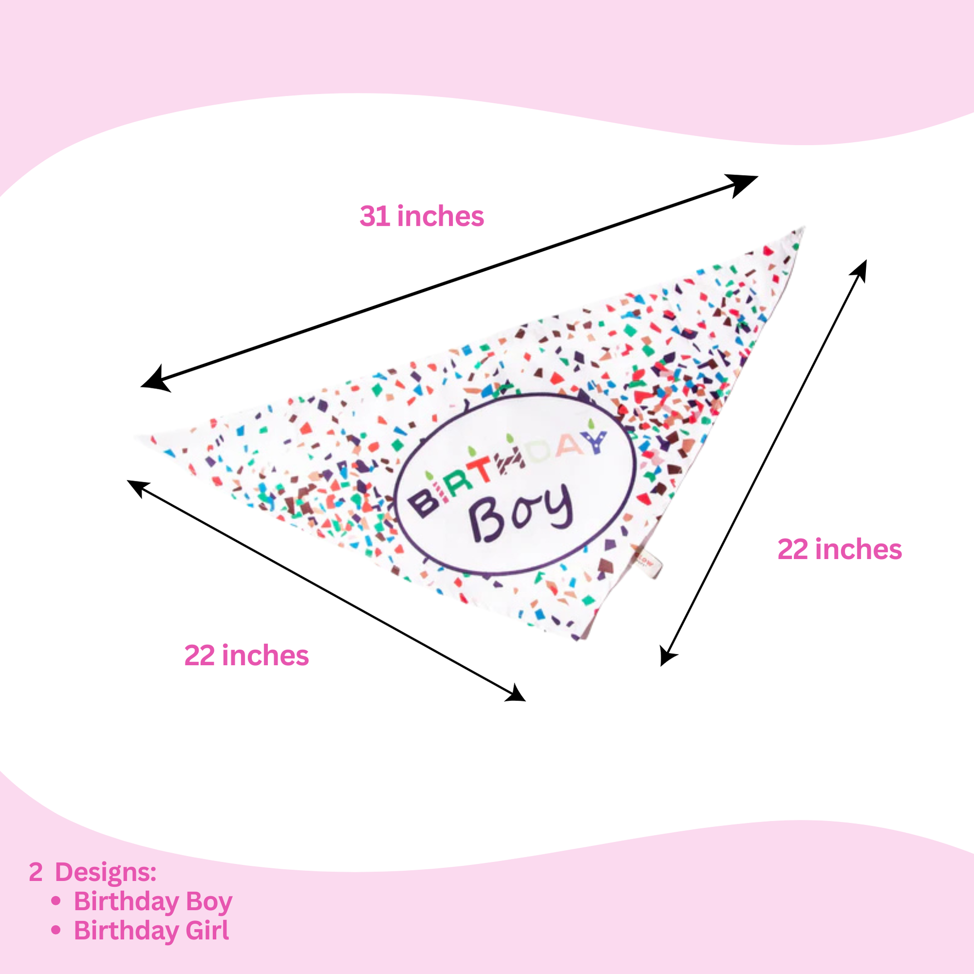 Birthday Bandanas - Stylish Dog Accessories - Glow Pups by Glow Pups