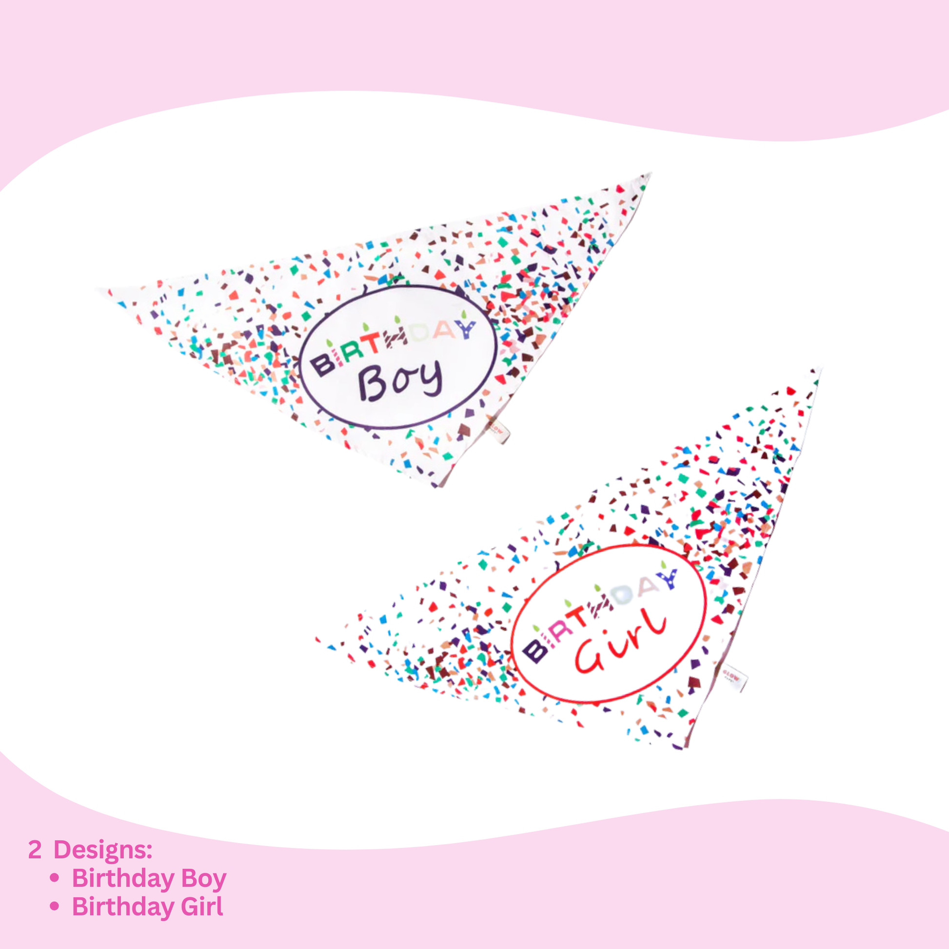 Birthday Bandanas - Stylish Dog Accessories - Glow Pups by Glow Pups