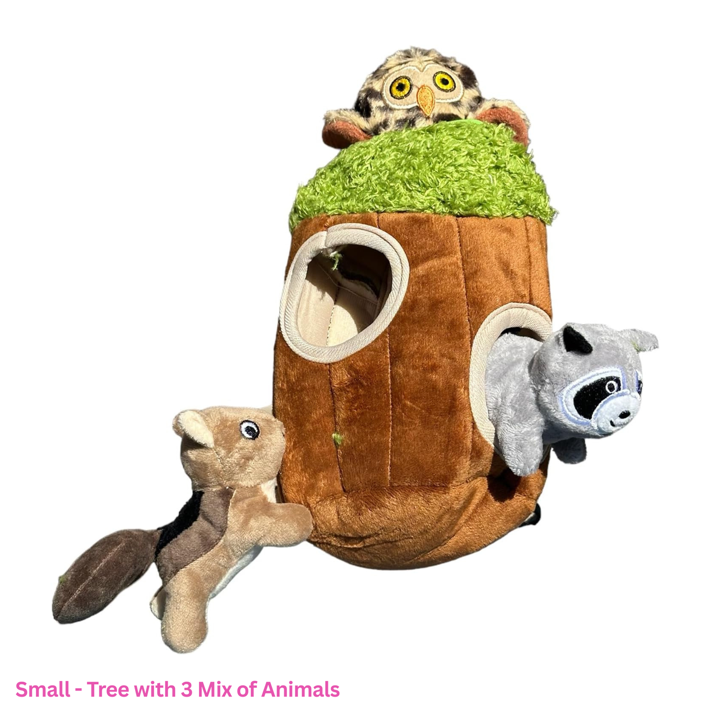 Hide and Seek Tree with Animals - Dog Toy (Different Designs and Sizes)