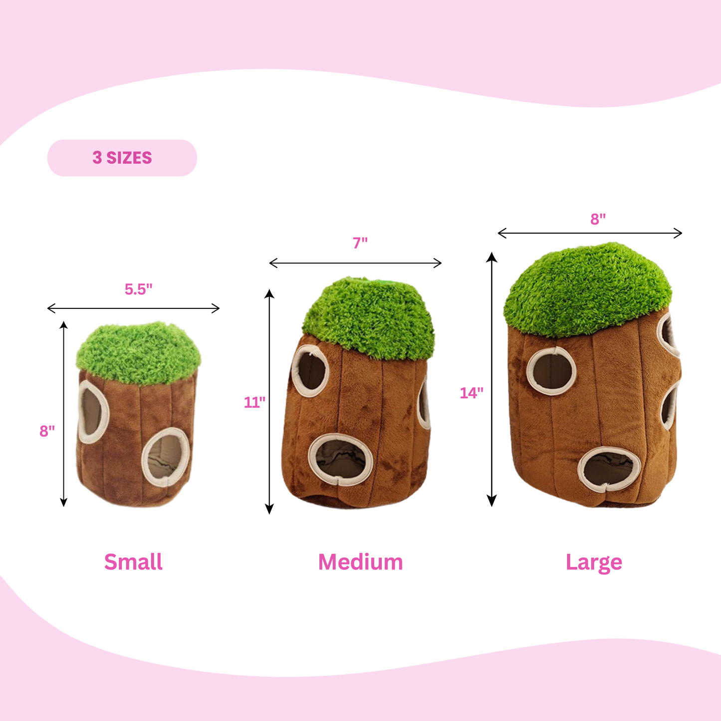 Hide and Seek Tree with Animals - Dog Toy (Different Designs and Sizes)