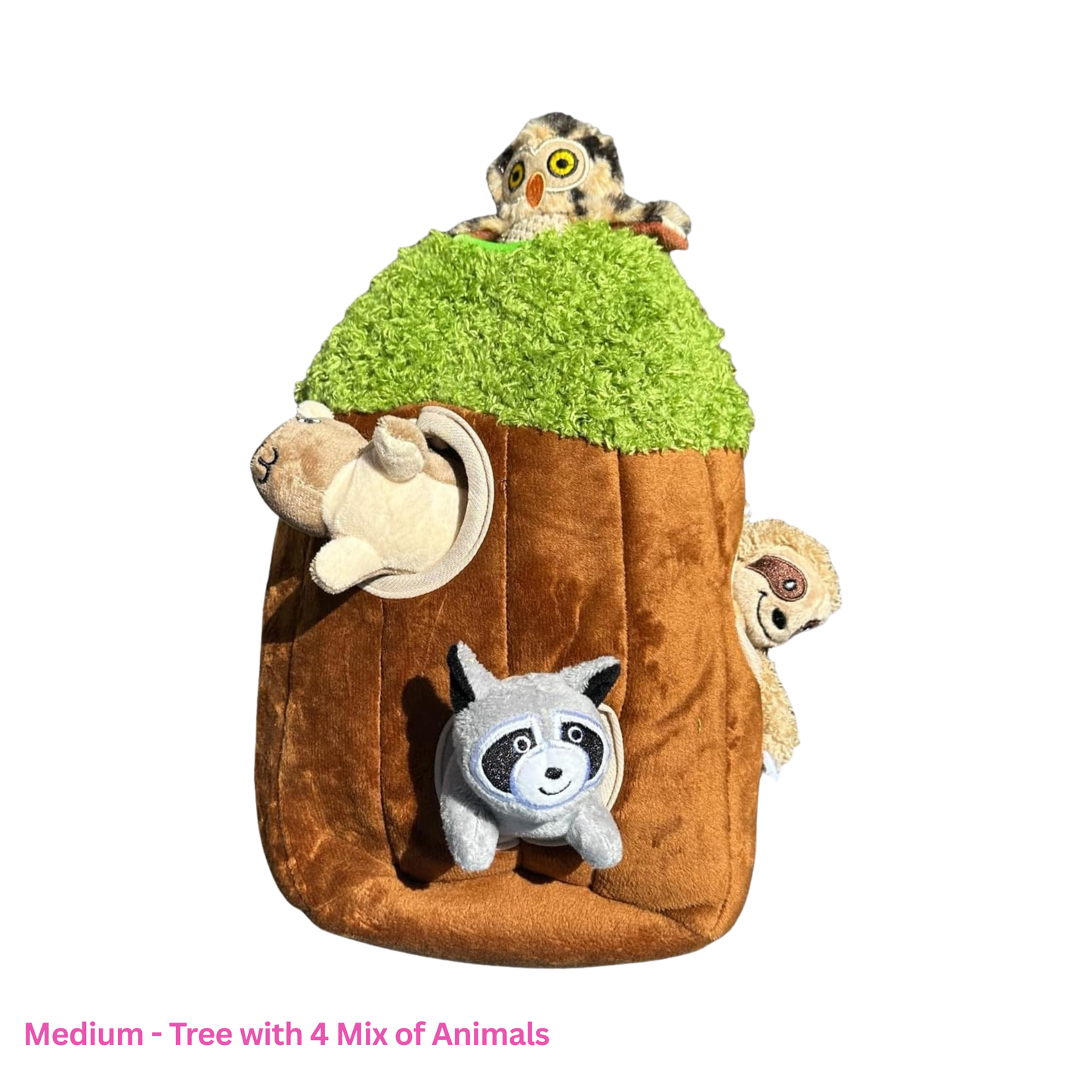 Hide and Seek Tree with Animals - Dog Toy (Different Designs and Sizes)