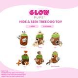 Hide and Seek Tree with Animals - Dog Toy (Different Designs and Sizes) by Glow Pups