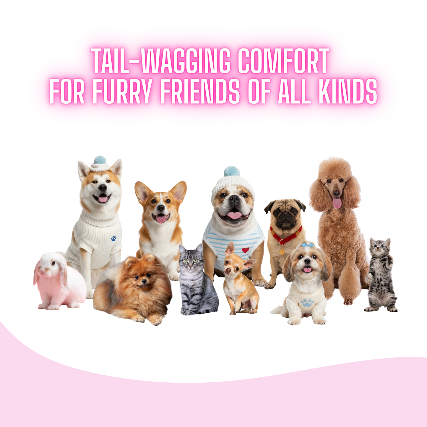 Pet Teepee Dog Bed, Grey and White Striped - Glow Pups