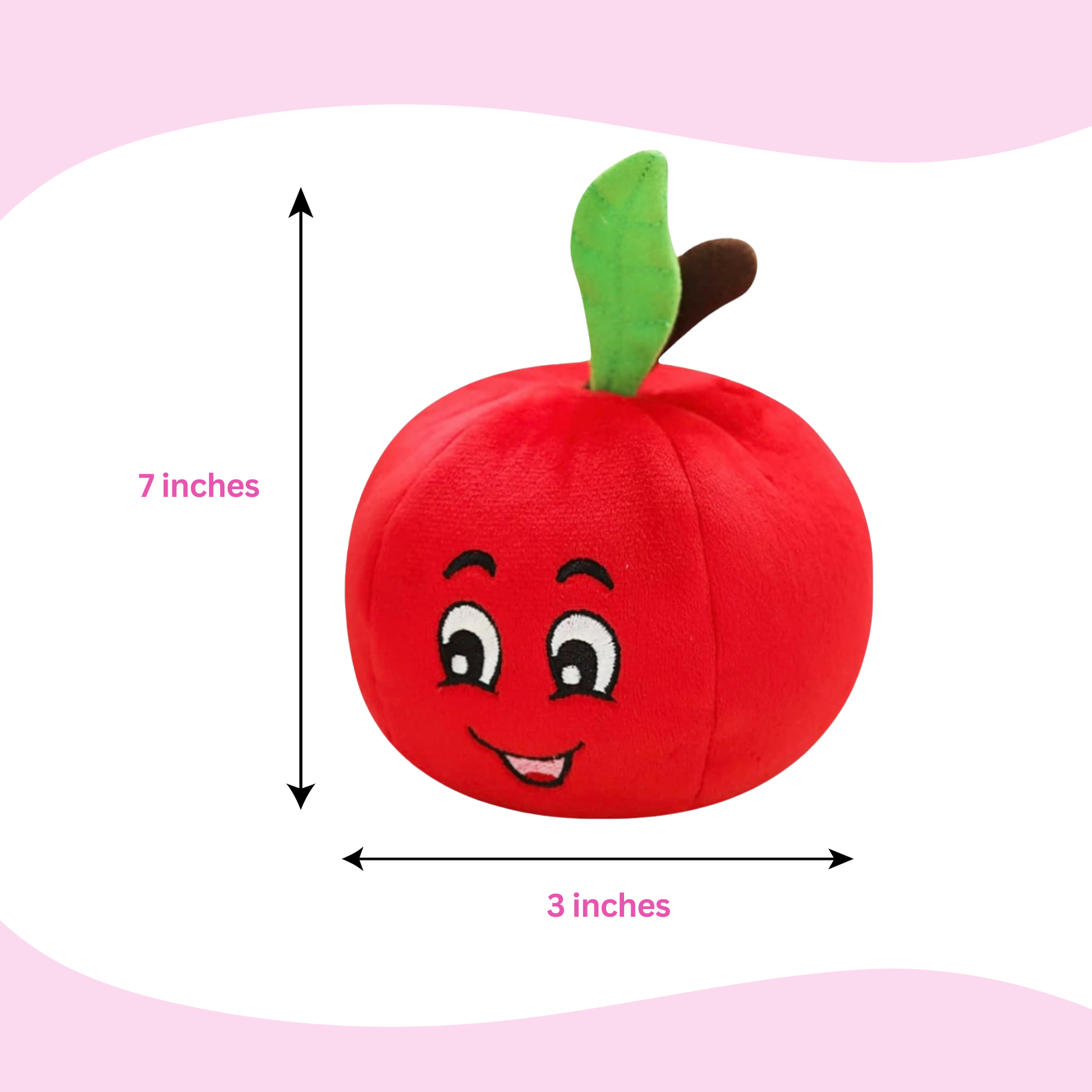 Tomato Squeaky Dog Toy - Glow Pups by Glow Pups